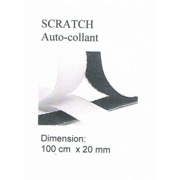 Scratch auto-collant NOIR