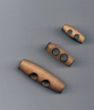 Bouton en bois bûchette 20-25-40mm pour kabig 2-trous