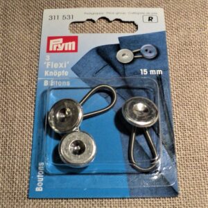 Rallonge bouton 3 pièces (15mm), rallonge pantalon, magiques rallonge Prym 311531