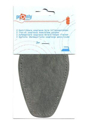 Renforts coudes (2) gris Thermocollants où coudières à coudre