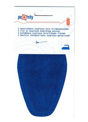 Renforts coudes (2) bleu roi Thermocollants où coudières à coudre