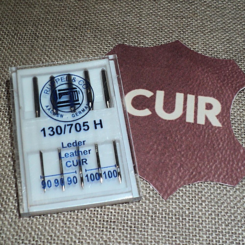 Ruppel Aiguilles pour la machine à coudre CUIR assorti 90-100