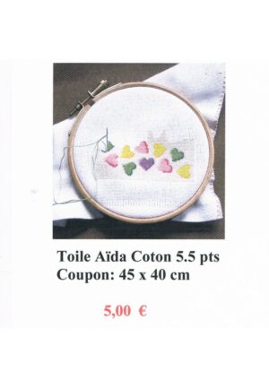 Toile Äida blanc, 5.5 pts