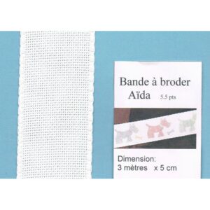 Bande à broder Aïda, 5.5 pts , 3 mètres