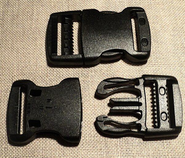 Boucle banane 30 mm noir YKK, clips banane, attache cartable