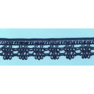 Dentelle crochet MARINE 30mm, galon frange