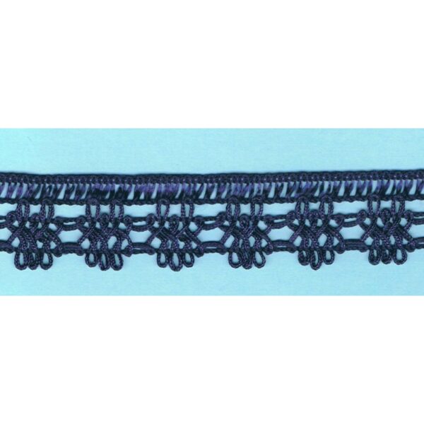 Dentelle crochet MARINE 30mm, galon frange