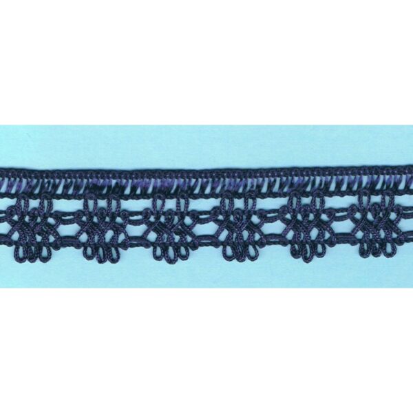 Dentelle crochet MARINE 30mm, galon frange