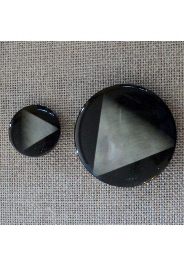 Bouton manteau noir 20mm / 38mm