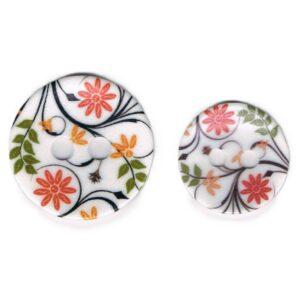 Bouton décoratif 35mm45mm, Les fleurs avec 2-trous