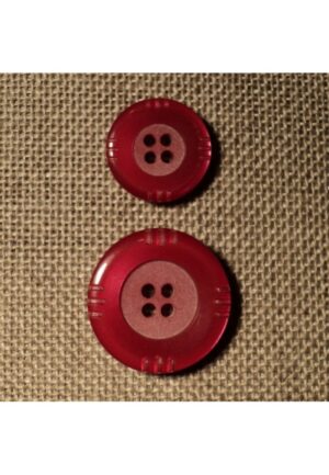 Bouton rouge corail 15mm/20mm 4-trous