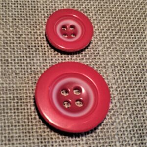 Bouton rouge 15mm21mm 4-trous