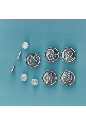 Boutons Jeans Ancre 16mm argent (5)