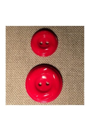 Bouton manteau rouge 23mm/30mm 2-trou