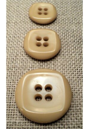 Bouton beige 15mm/18mm/23mm 4-trous