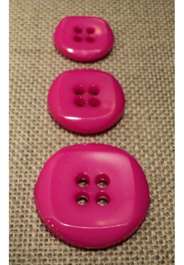 Bouton fuchsia 15mm/18mm/23mm 4-trous