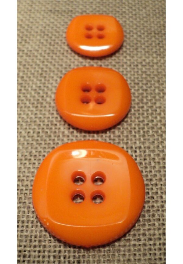 Bouton orange 15mm/18mm/23mm 4-trous