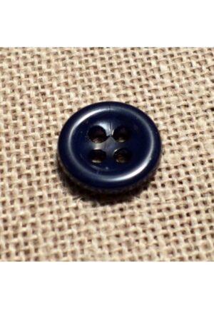 Bouton bleu marine 11mm 4-trous Bouton Bébé, chemise, button down