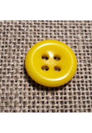 Bouton jaune 11mm 4-trous Bouton Bébé, chemise, button down