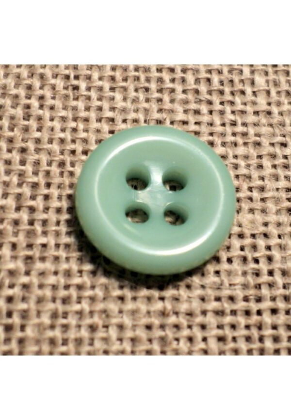 Bouton vert d'eau 11mm 4-trous Bouton Bébé, chemise, button down