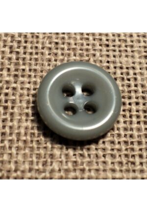 Bouton gris 11mm 4-trous Bouton Bébé, chemise, button down