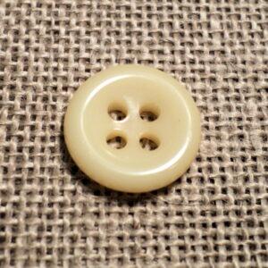 Bouton écru 11mm 4-trous Petit Bouton Bébé, chemise, button down