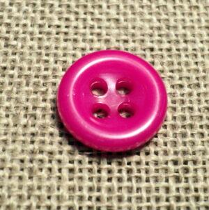 Bouton fuchsia 11mm 4-trous Petit Bouton Bébé, chemise, button down
