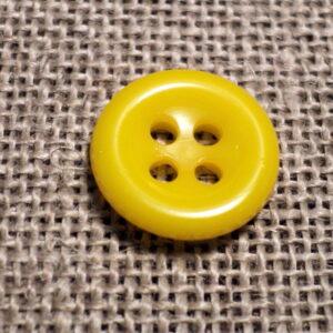 Bouton jaune 11mm 4-trous Petit Bouton Bébé, chemise, button down