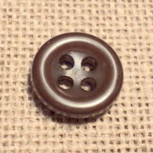 Bouton marron 11mm 4-trous Petit Bouton Bébé, chemise, button down