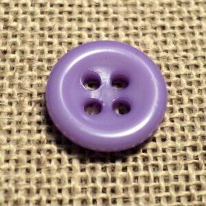 Bouton mauve 11mm 4-trous Petit Bouton Bébé, chemise, button down