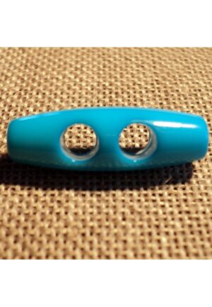 Bouton buchette turquoise 25mm 2-trous kabig