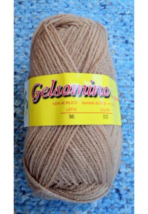 Laine à tricoter beige, 50g