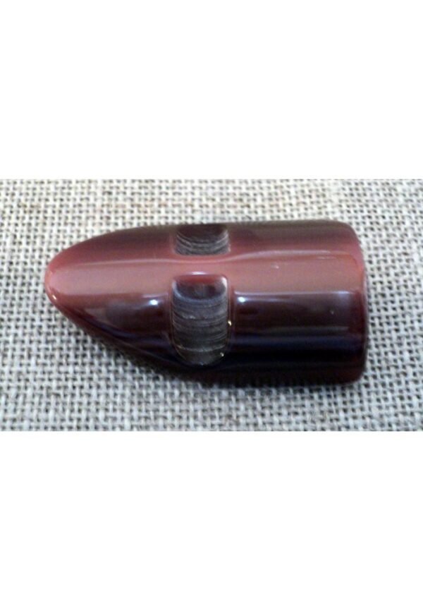 Bouton buchette manteau galalithe bordeaux marbre 37mm