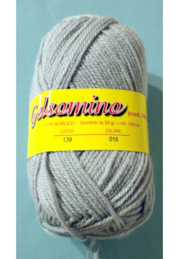 Laine à tricoter gris clair, 50g