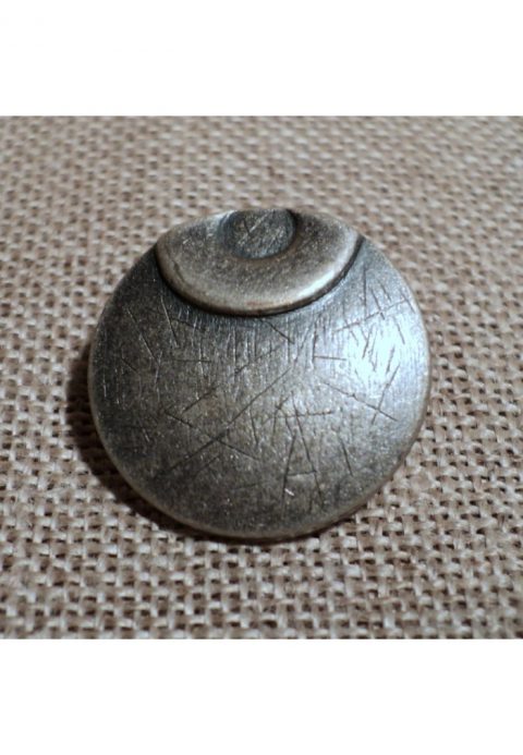 Lot De Boutons Anciens En Métal Argenté Ou Doré 28mm (1 1/8") - Laiton, Pour Costumes, Tricots, Crafts, Halloween