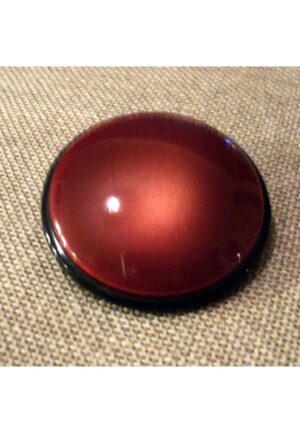 Bouton manteau marron / brique 38mm