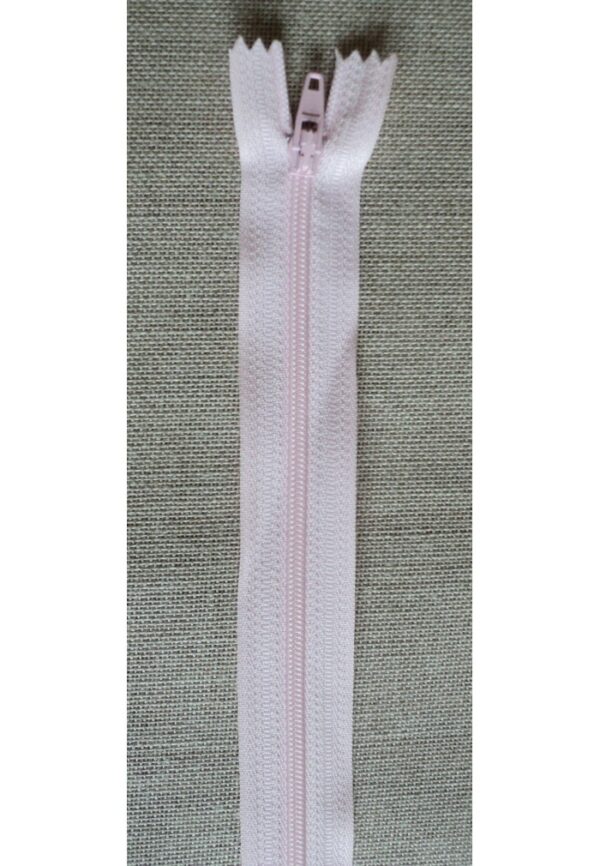 Fermeture à glissière rose pâle 30-40-50-60 cm, non séparable, robe, coussin, sac, trousse etc