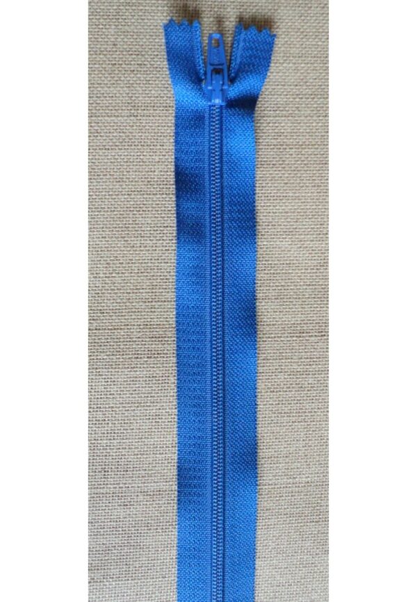 Fermeture à glissière bleu royal 30-40-50-60 cm, non séparable, robe, coussin, sac, trousse etc