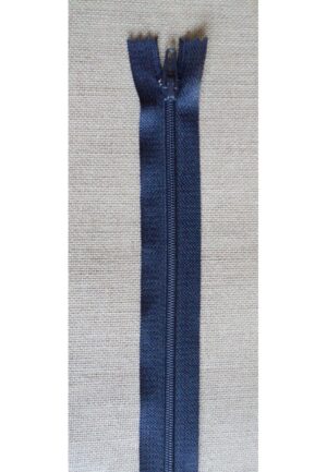 Fermeture à glissière bleu marine 30-40-50-60 cm, non séparable, robe, coussin, sac, trousse etc