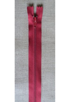Fermeture à glissière rouge rubis 30-40-50-60 cm, non séparable, robe, coussin, sac, trousse etc