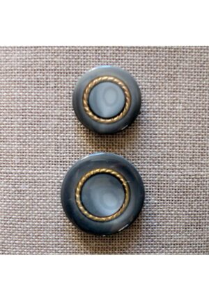 Bouton manteau gris 23mm / 28mm