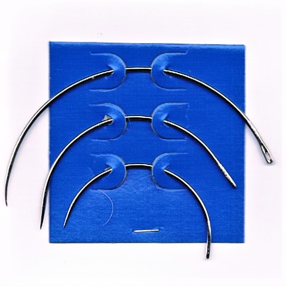Kit De 12 Aiguilles Courbes Pour Cuir, Toile, Moquette - 6 Tailles (4 à 7 Cm) - Acier Inoxydable, Pour Réparation Et Couture Main