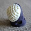 Dé à coudre ergonomique, Prym, caoutchouc souple, taille M, violet foncé, soft comfort, 431146