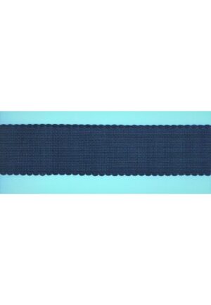 Bande à broder Aïda 5cm bleu marine, Ruban Aida à broder, vendu au mètre