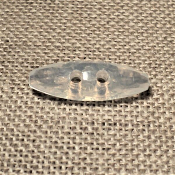 Bouton buchette transparent 20mm 2-trous kabig