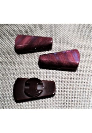 Bouton buchette galalithe bordeaux marbre 26mm