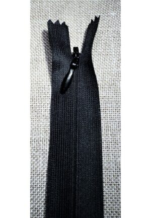 Fermeture invisible noir 60 cm, non séparable 4mm, robe, coussin, sac, trousse etc Fermeture à glissière