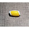 Bouton buchette mini jaune 15mm, kabig, gilet, vest pour les enfants et les bébés