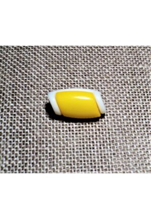 Bouton buchette mini jaune 15mm, kabig, gilet, vest pour les enfants et les bébés