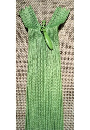 Fermeture invisible vert pomme 22cm, non séparable 4mm, robe, coussin, sac, trousse etc, Fermeture à glissière